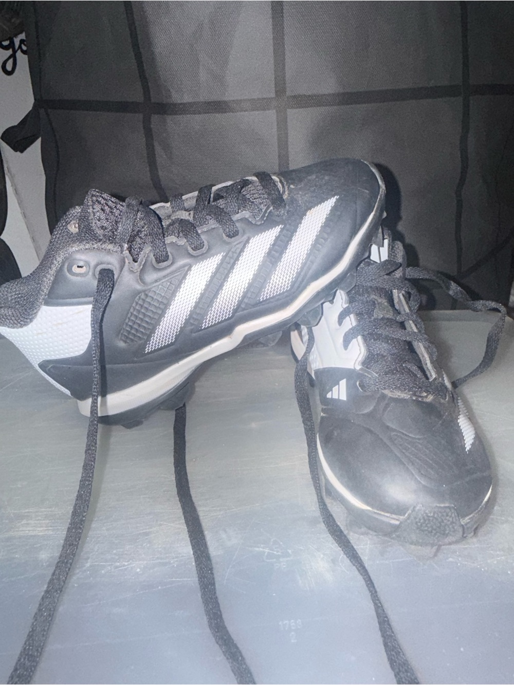 adidas Kids Black and White Sneakers with Signature Three Stripes